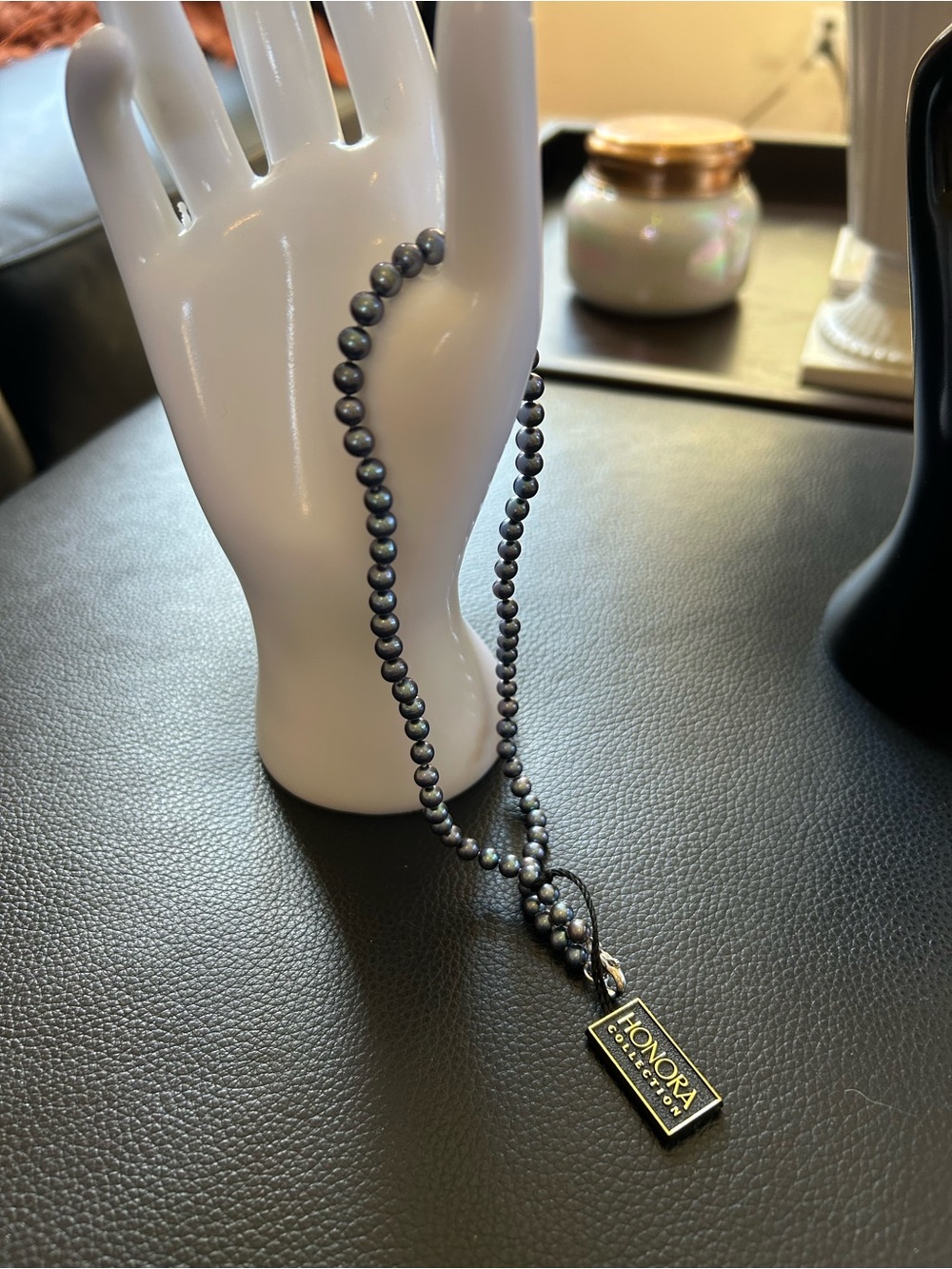 Honora blue /grey Pearl Beaded Necklace